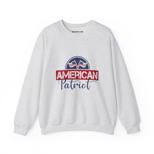 American Patriot Crewneck Sweatshirt - Unisex Heavy Blend™ - My House
