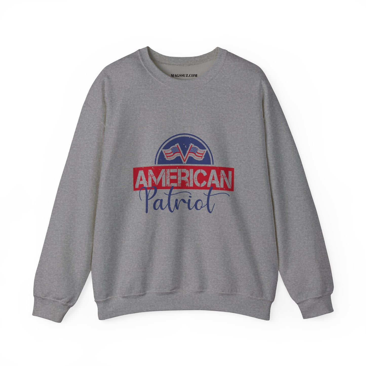 American Patriot Crewneck Sweatshirt - Unisex Heavy Blend™ - My House