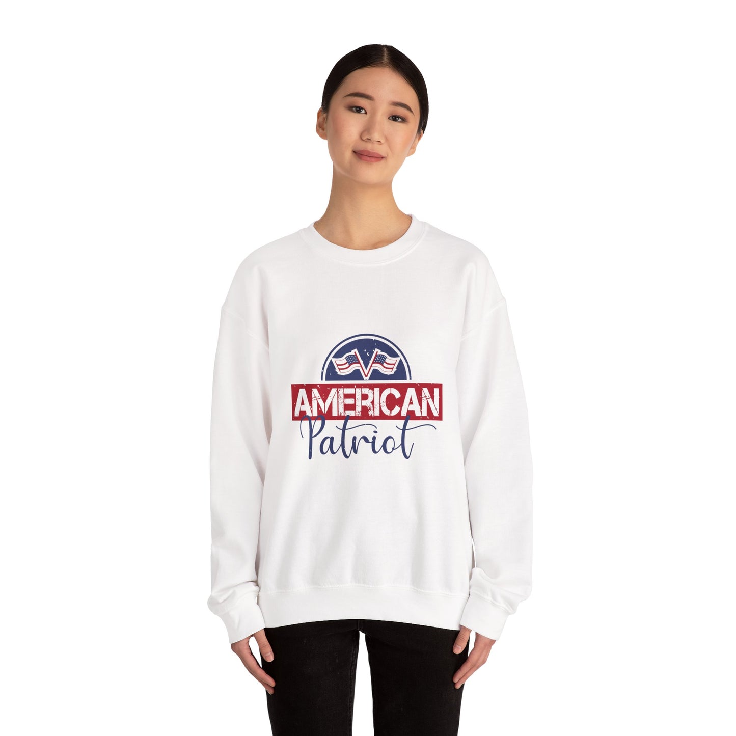 American Patriot Crewneck Sweatshirt - Unisex Heavy Blend™ - My House