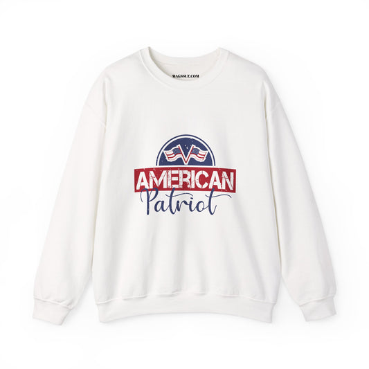 American Patriot Crewneck Sweatshirt - Unisex Heavy Blend™ - My House
