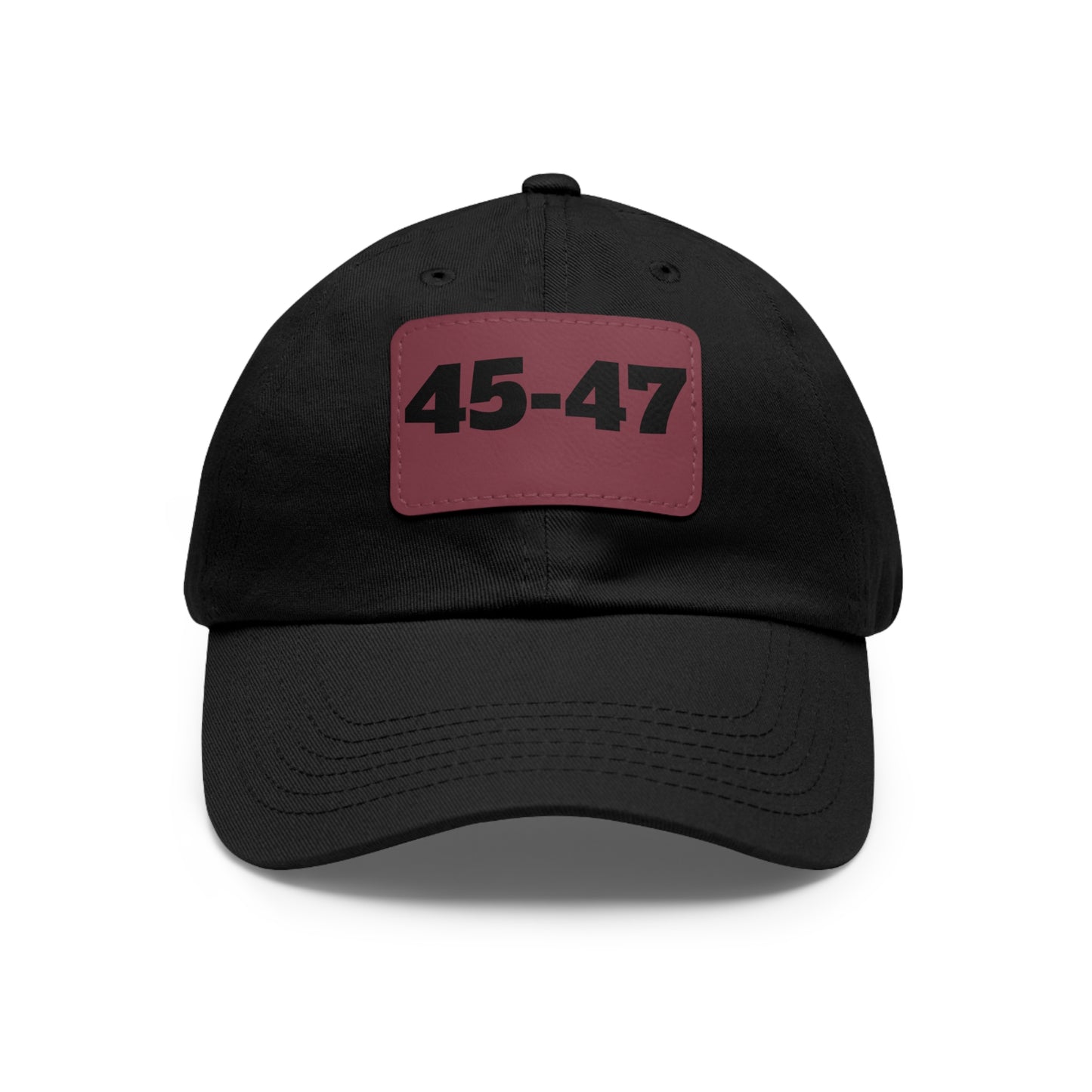 Dad Hat with Leather Patch (Rectangle) - 45-47