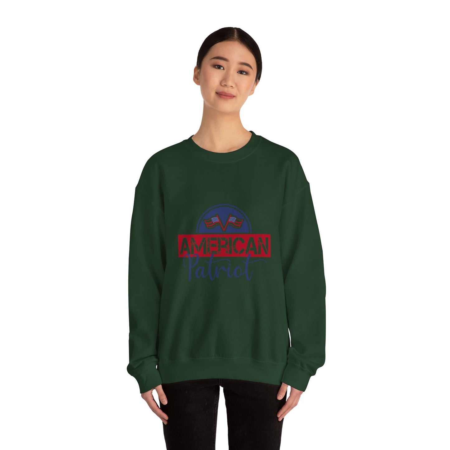 American Patriot Crewneck Sweatshirt - Unisex Heavy Blend™ - My House