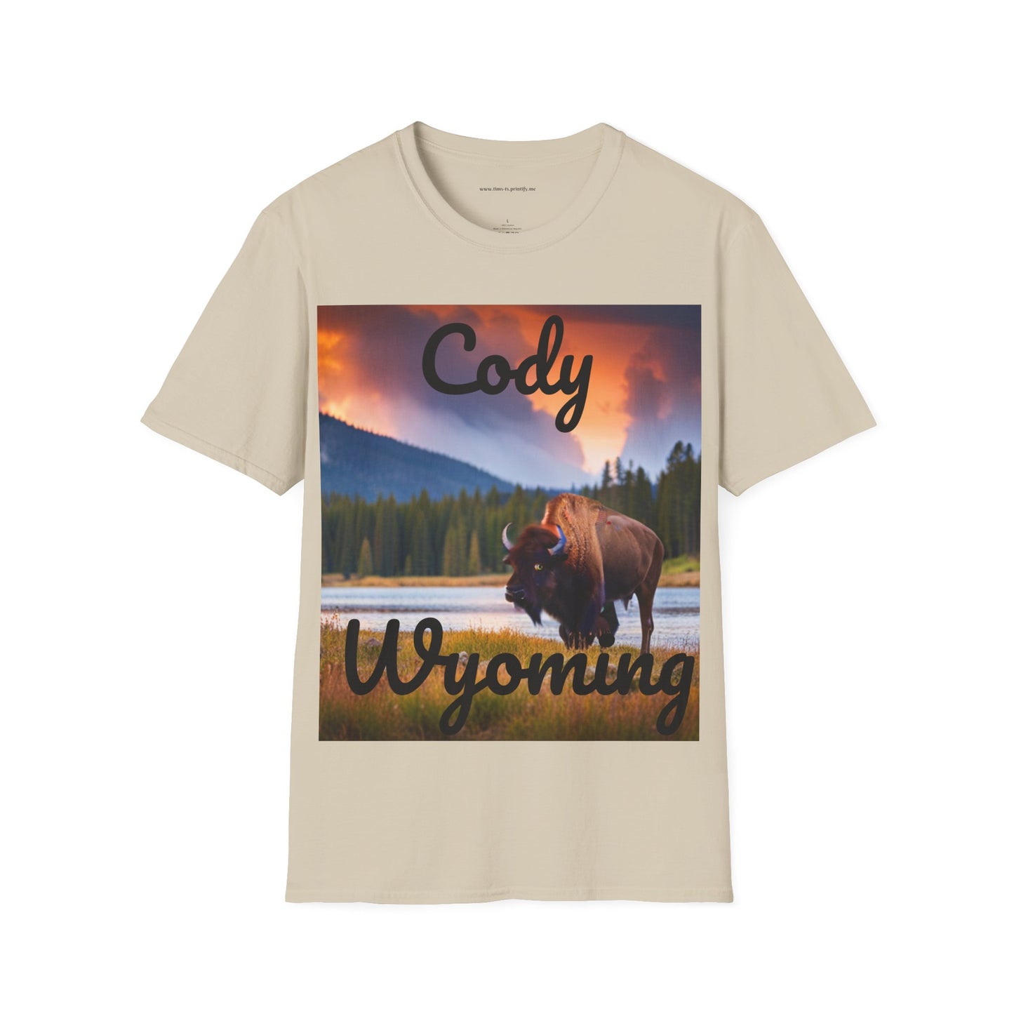 Unisex Softstyle T-Shirt - Cody Bison 1
