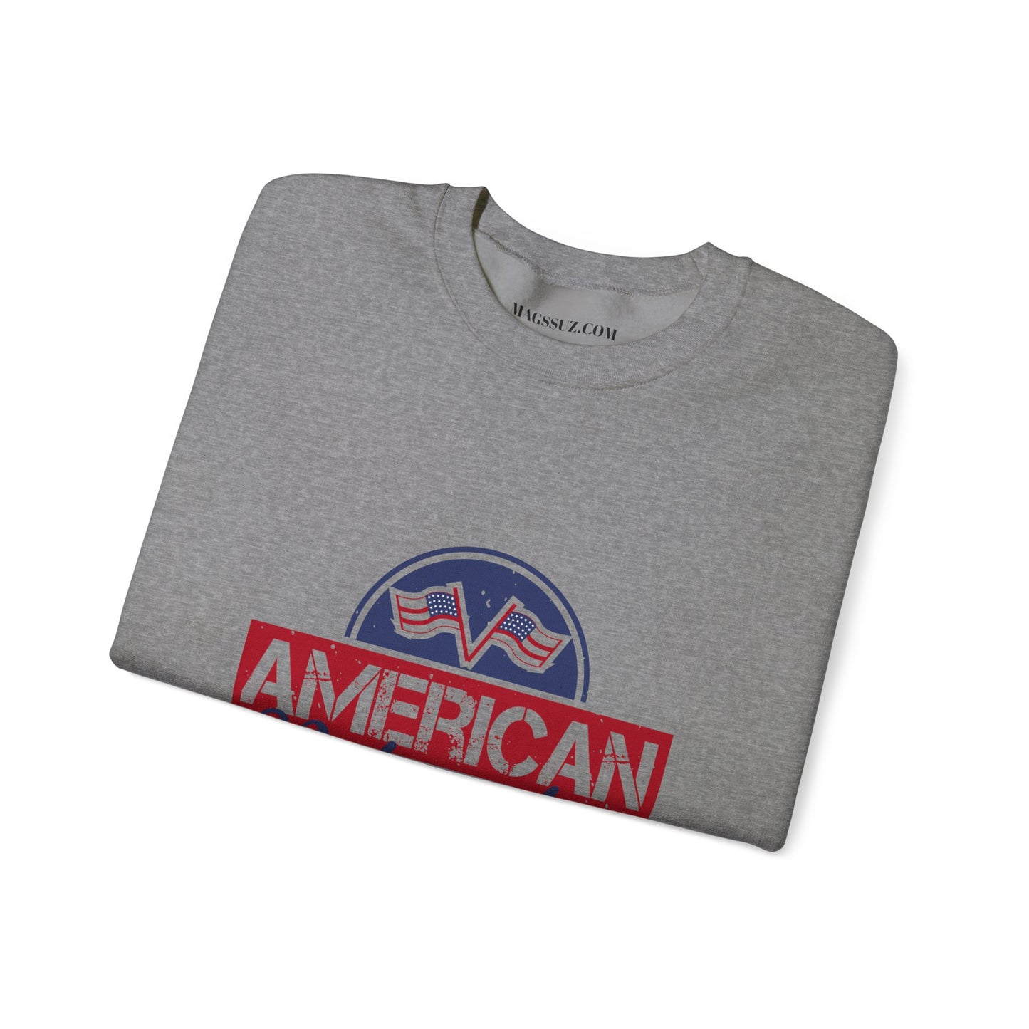 American Patriot Crewneck Sweatshirt - Unisex Heavy Blend™ - My House