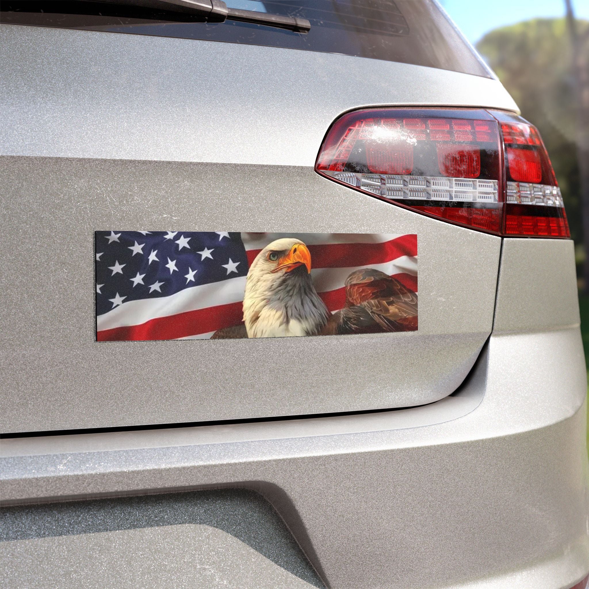 Patriotic Car Magnets - USA Flag Eagle Designs, American Pride Decals, Auto Accessories, Veteran Gifts, Independence Day Decor