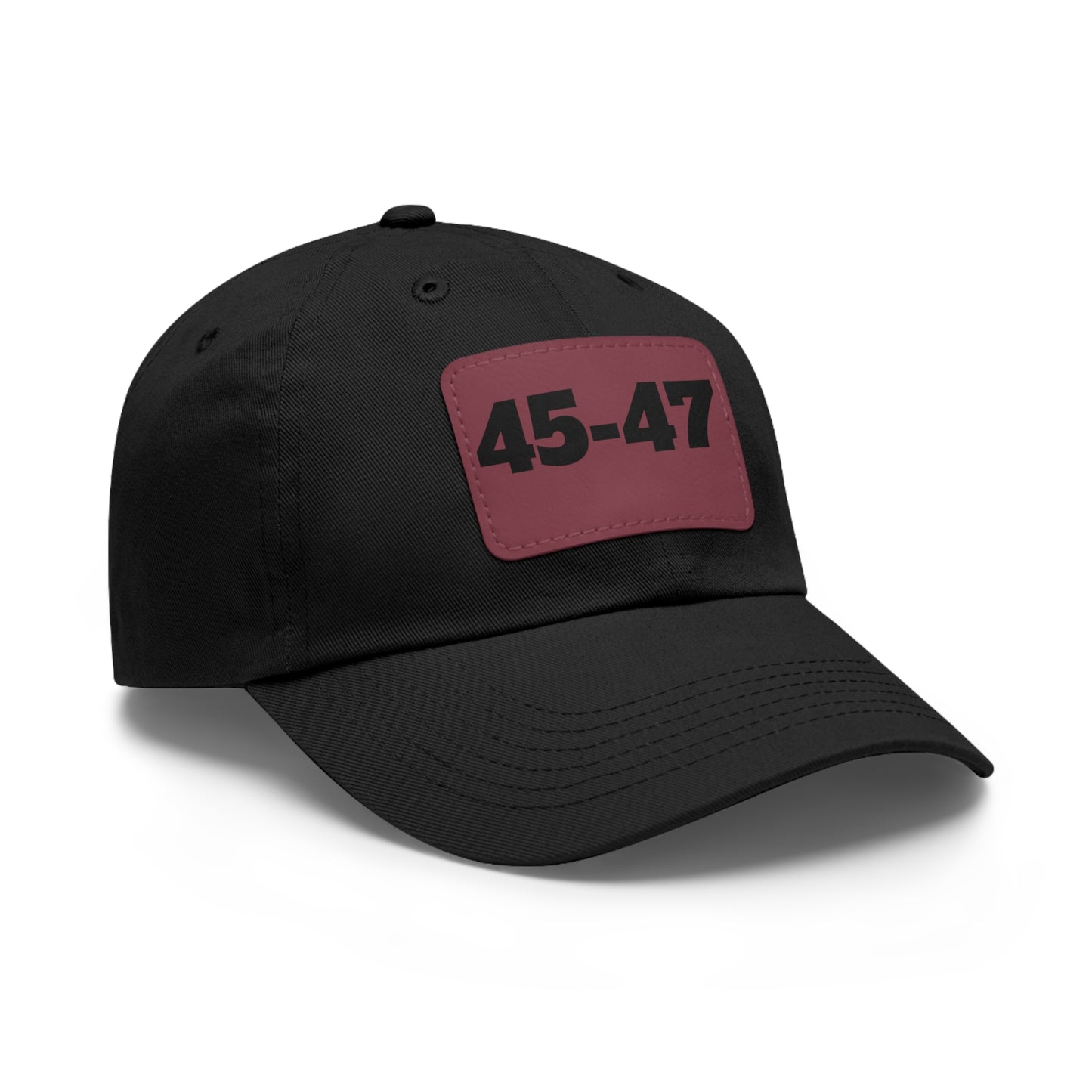 Dad Hat with Leather Patch (Rectangle) - 45-47