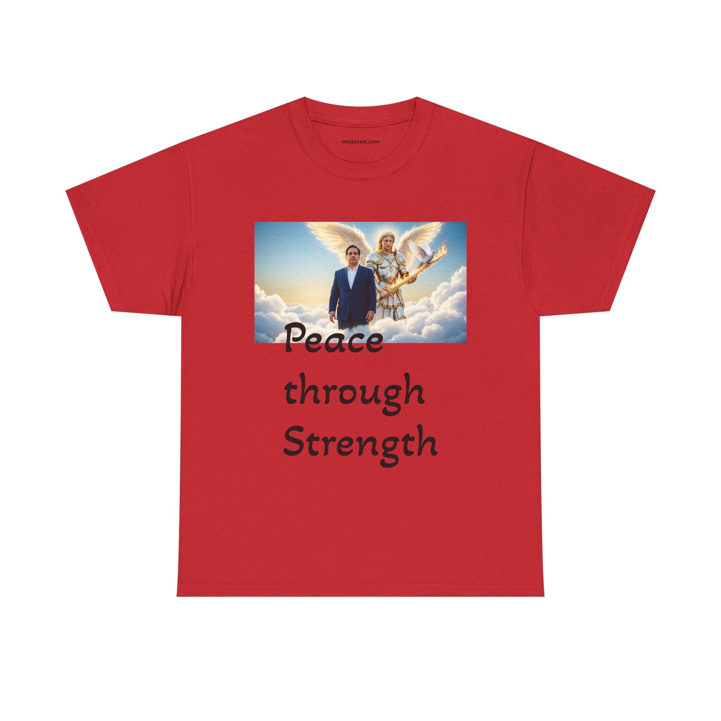 Peace Through Strength T-Shirt – Inspirational Political Graphic Tee