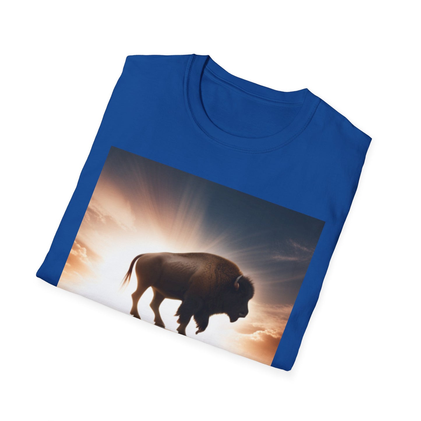 Unisex Softstyle T-Shirt - Wyoming Bison