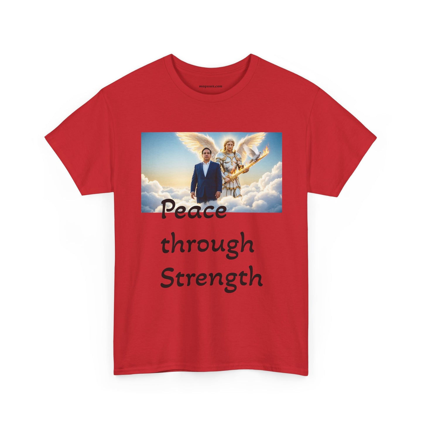 Peace Through Strength T-Shirt – Inspirational Political Graphic Tee