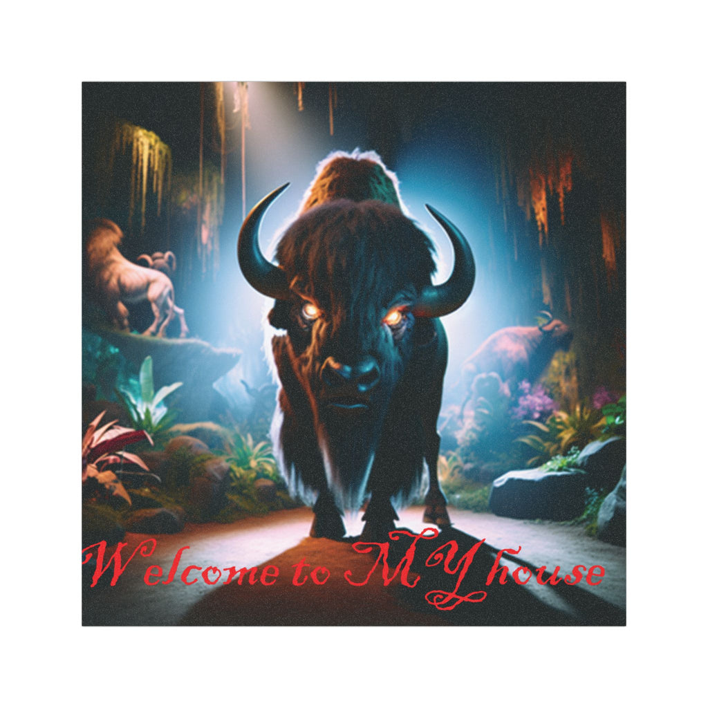Car Magnet - Welcome to MY House - Artistic Animal Design, Perfect for Home Decor, Gifts, Car Accessories, Unique Decor, Nature Lover