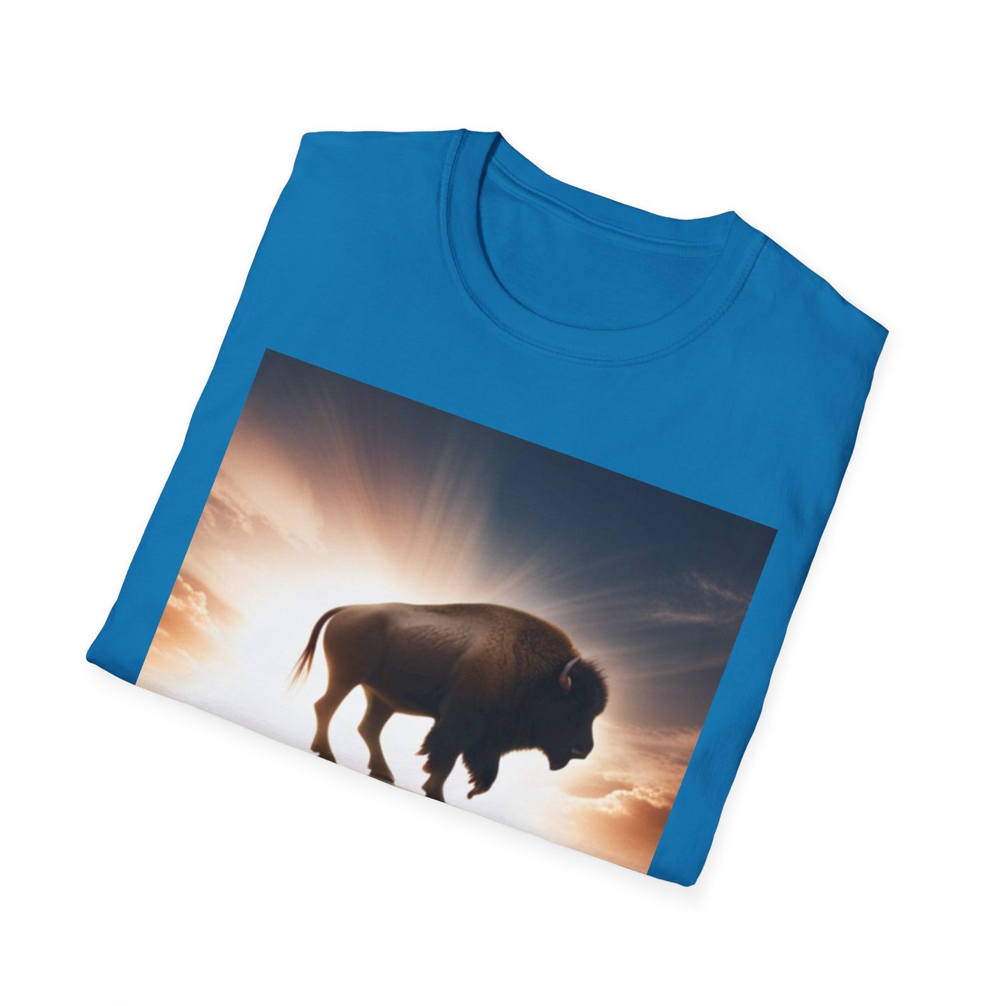 Unisex Softstyle T-Shirt - Wyoming Bison