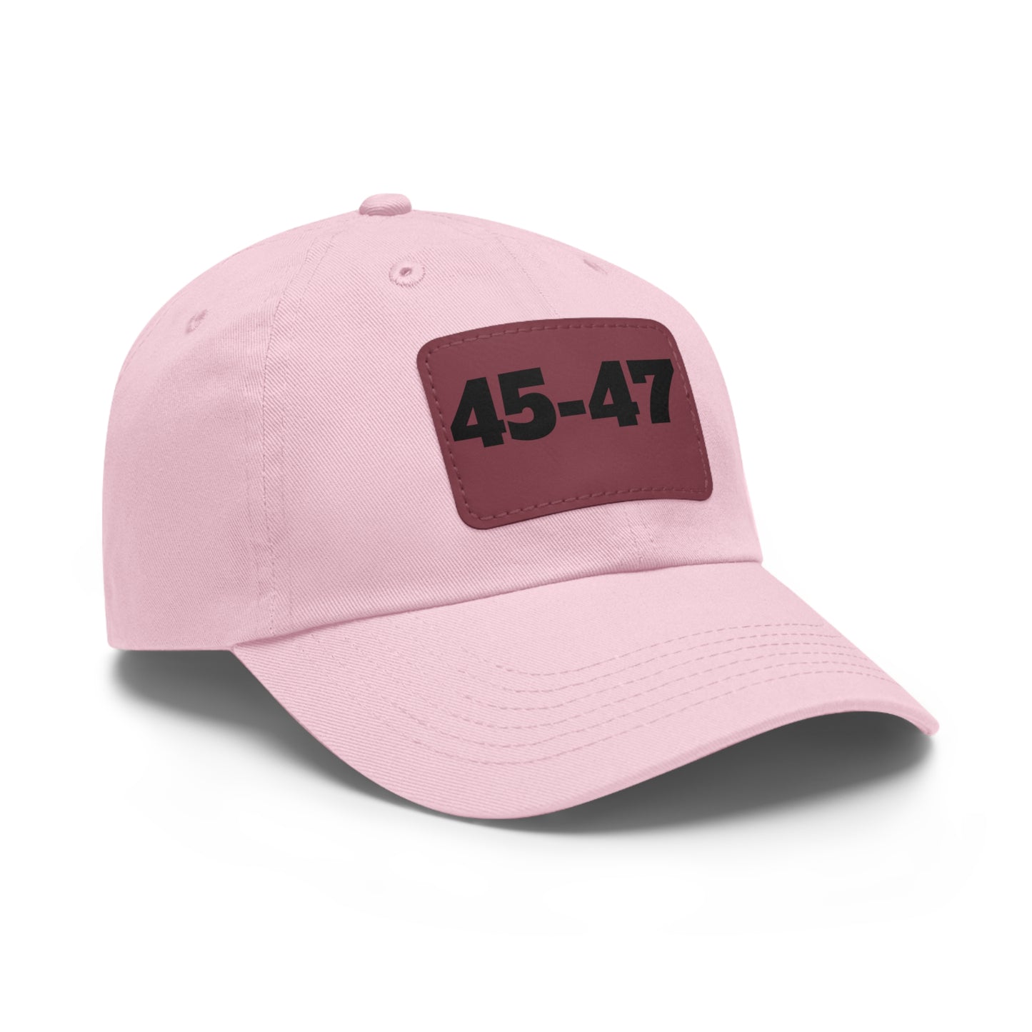 Dad Hat with Leather Patch (Rectangle) - 45-47