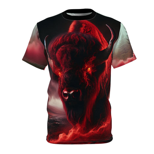 Unisex Cut & Sew Tee (AOP)- Hell Bison 1