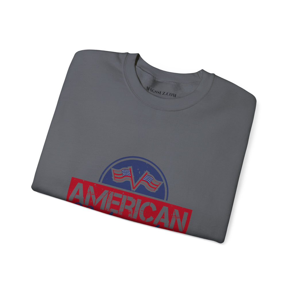 American Patriot Crewneck Sweatshirt - Unisex Heavy Blend™ - My House