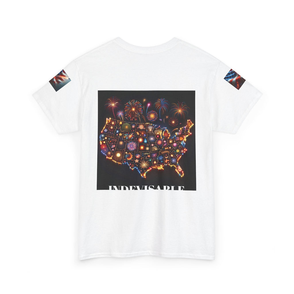 Patriotic Heavy Cotton Tee | Independence Day, Memorial Day, July 4th, Casual Wear, Gift for Veterans, Americana Fashion