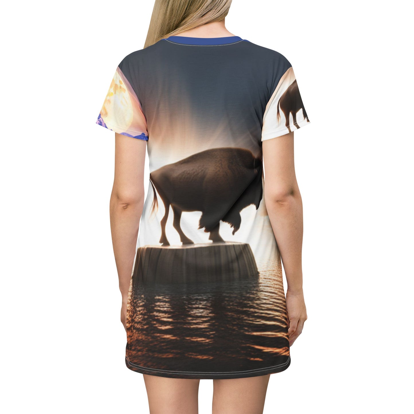 T-Shirt Dress (AOP) - Welcome Home