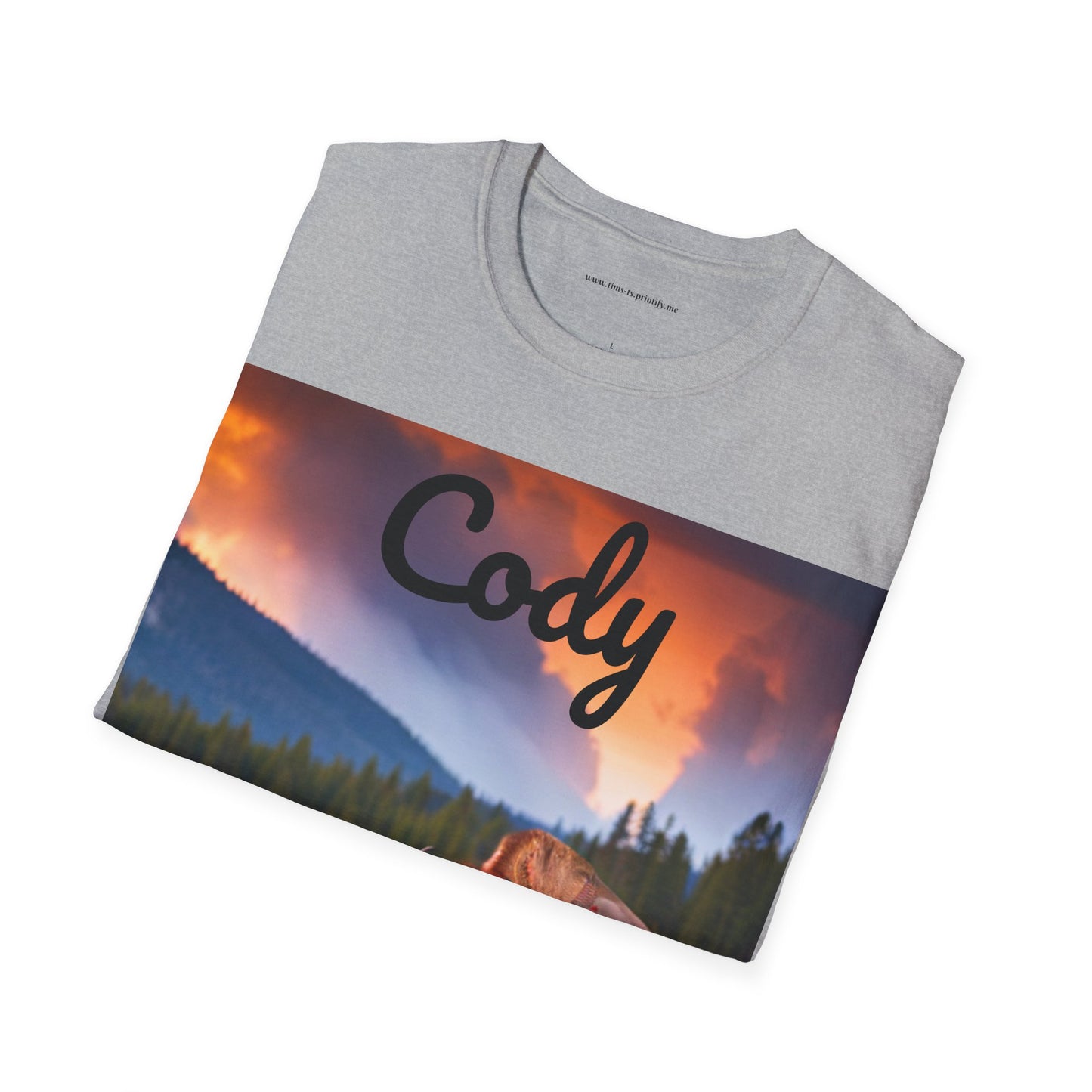 Unisex Softstyle T-Shirt - Cody Bison 1