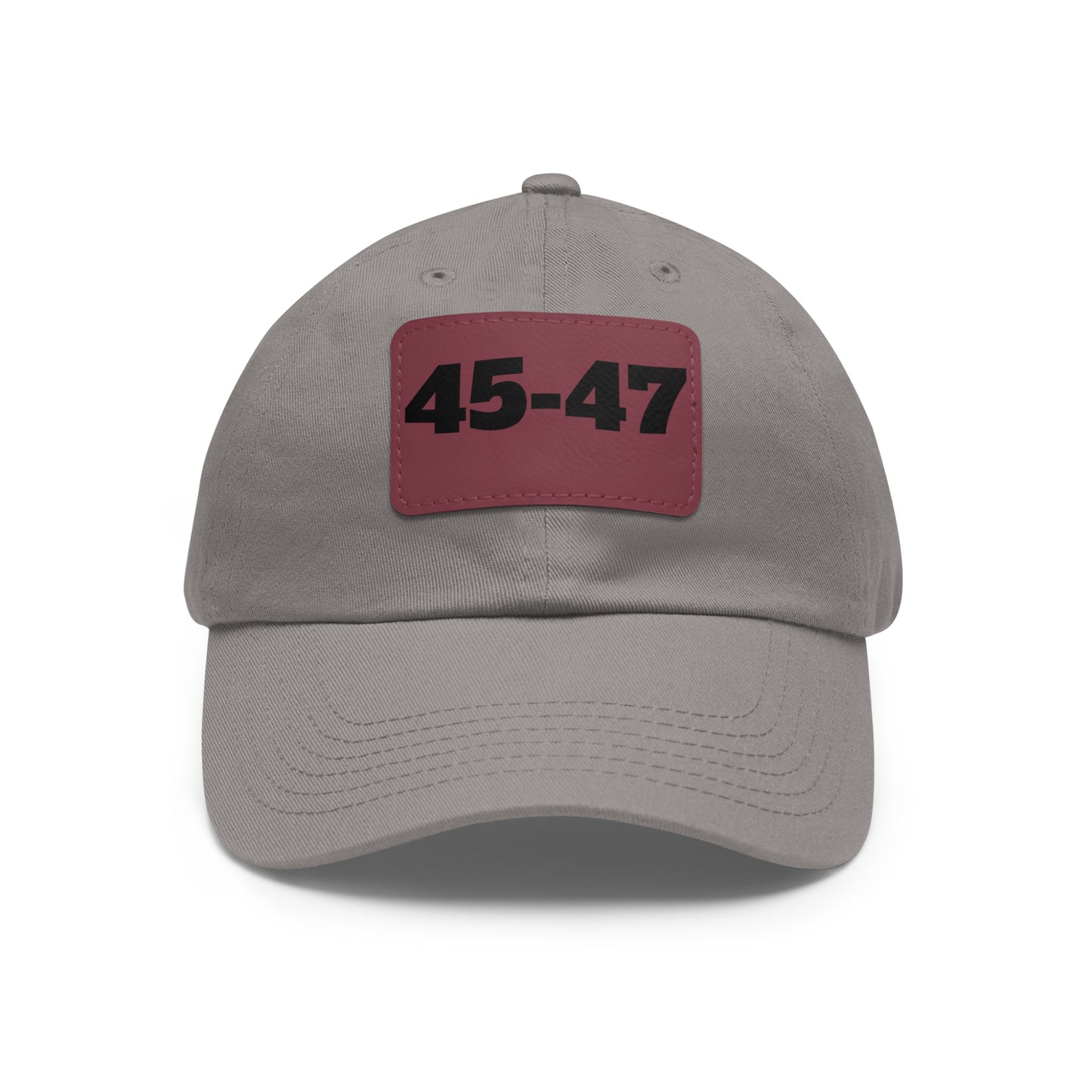 Dad Hat with Leather Patch (Rectangle) - 45-47