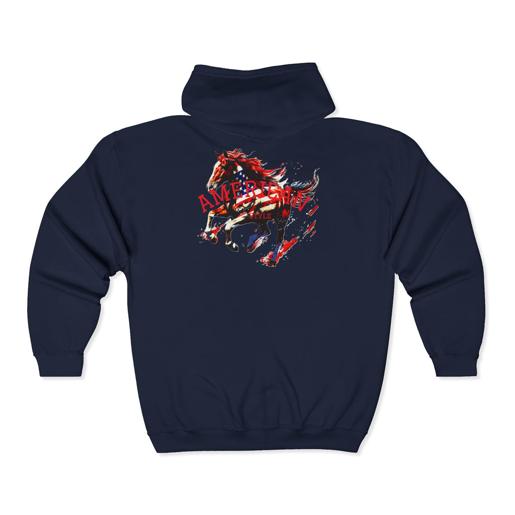 Zip Hoodie — 'Pure Peace' Graphic Full-Zip Hoodie