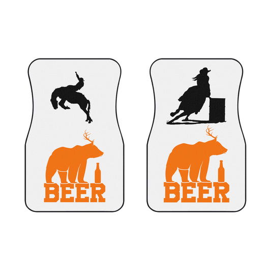 Car Mats (2x Front) Rodeo & Beer