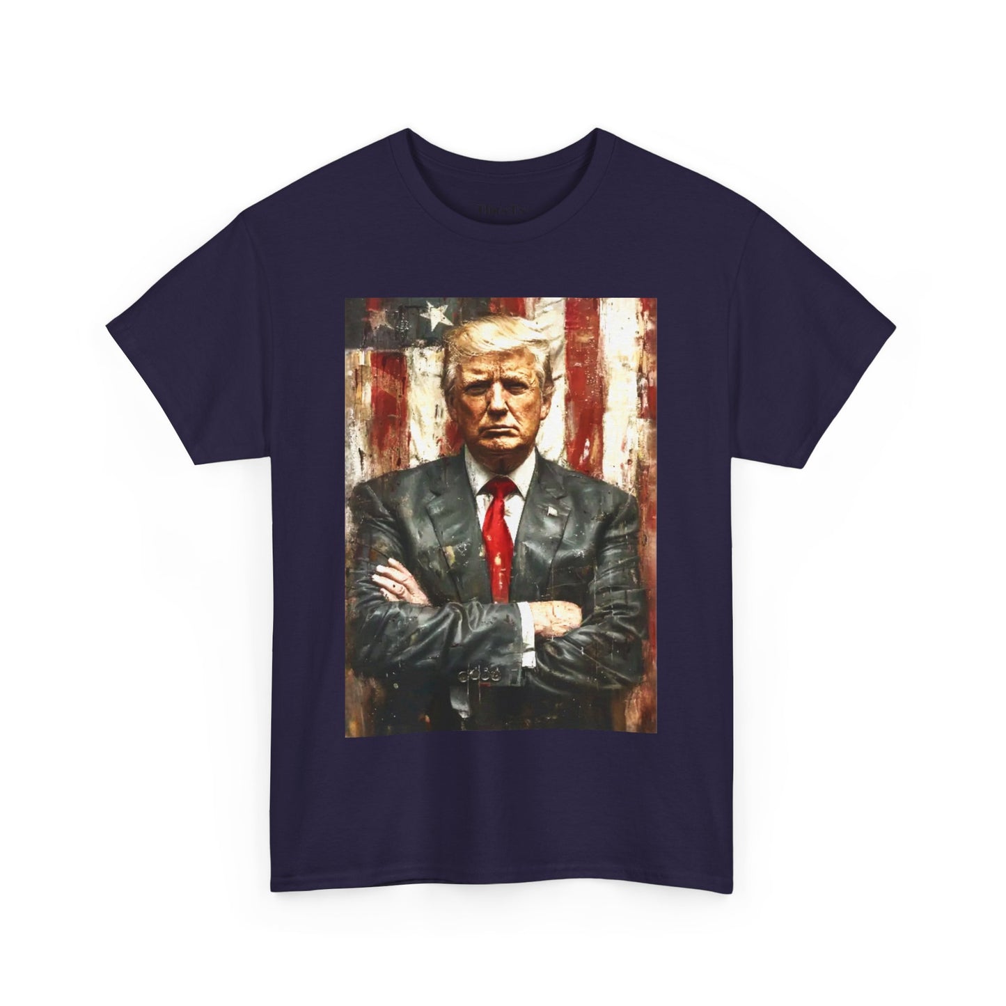 Unisex Heavy Cotton Tee - American Patriot Donald Trump Graphic T-Shirt