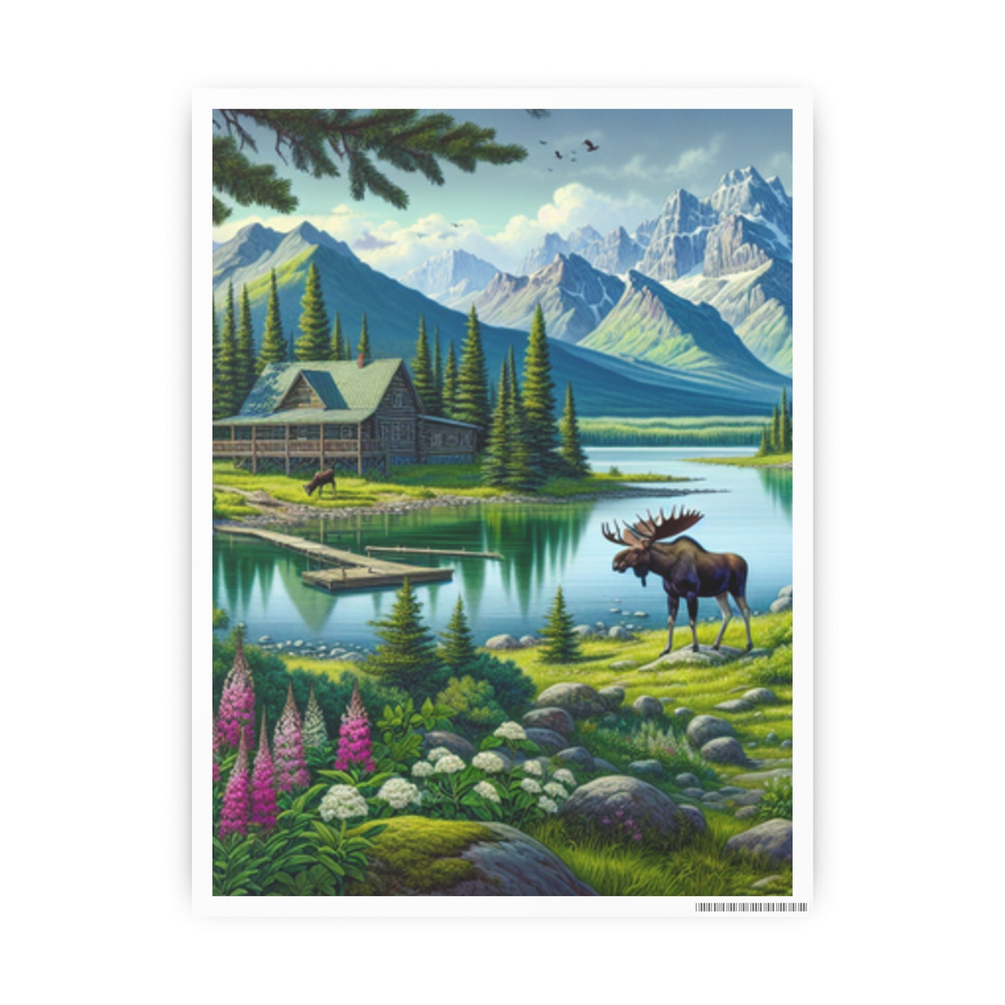 Photo Art Paper Posters - Mountain Moose 1