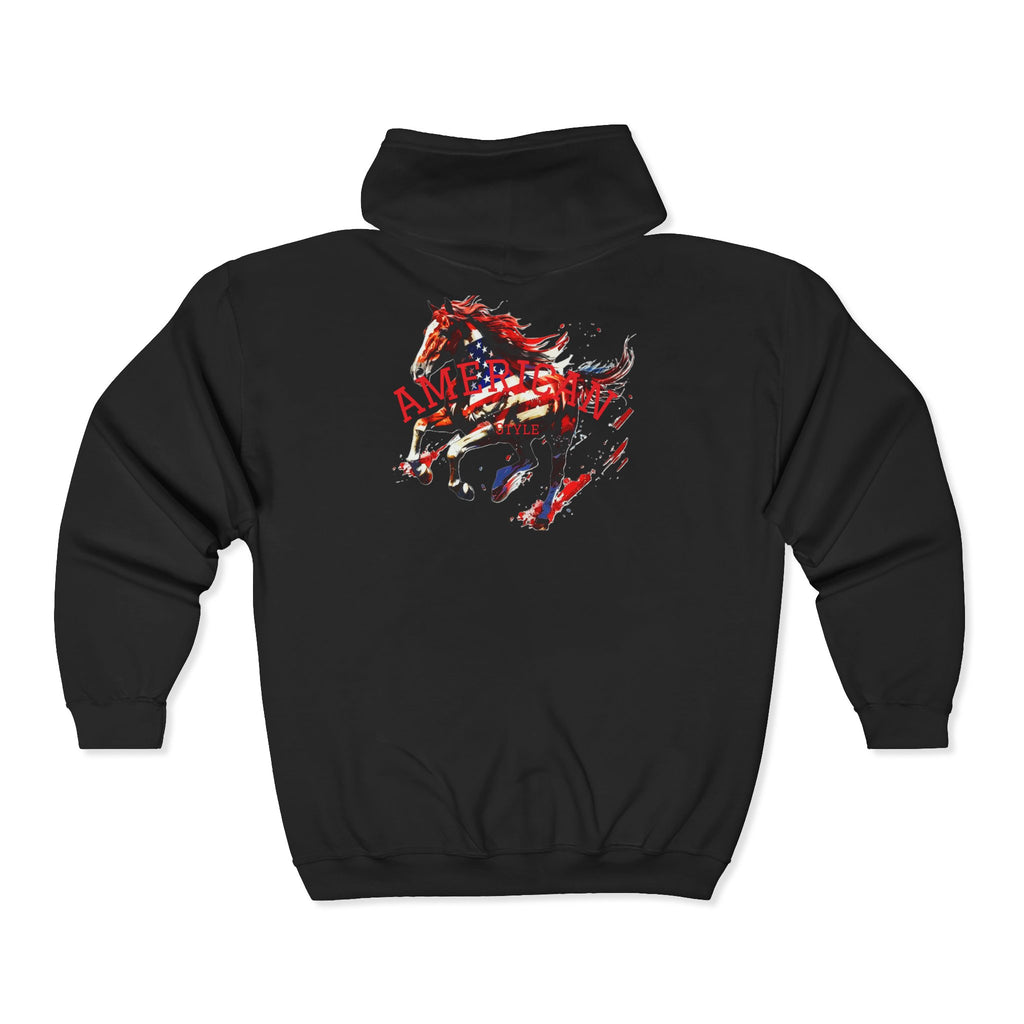 Zip Hoodie — 'Pure Peace' Graphic Full-Zip Hoodie