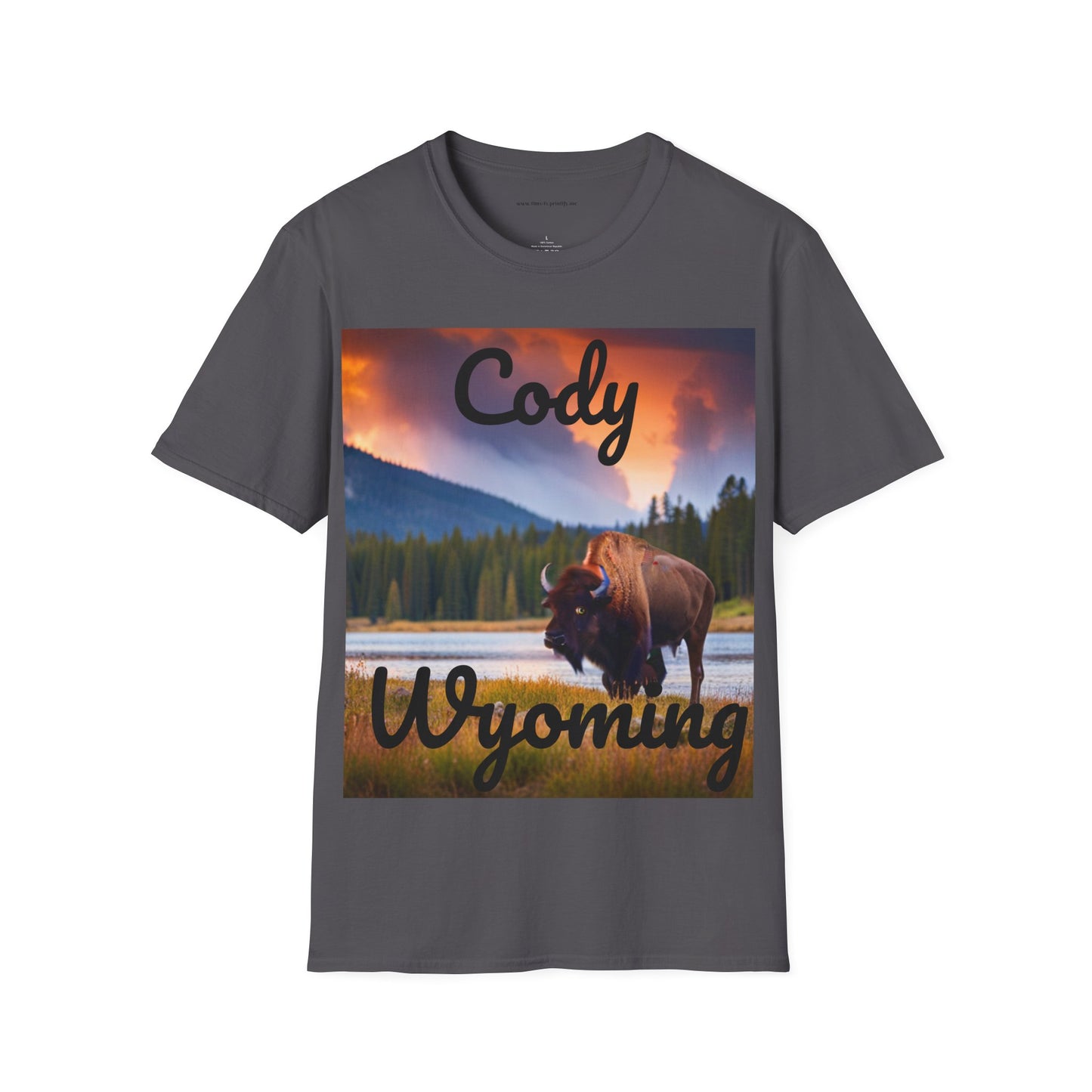 Unisex Softstyle T-Shirt - Cody Bison 1