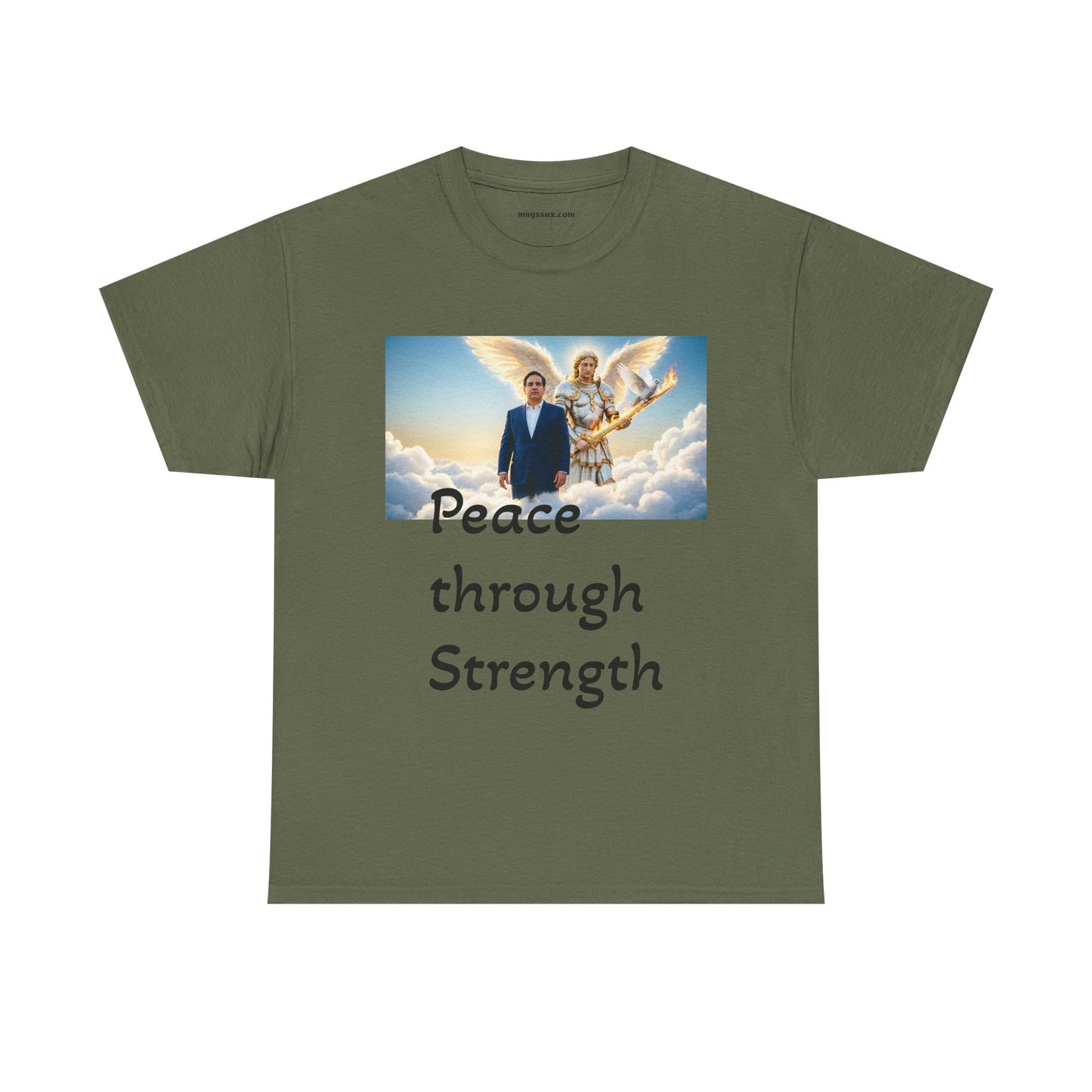 Peace Through Strength T-Shirt – Inspirational Political Graphic Tee