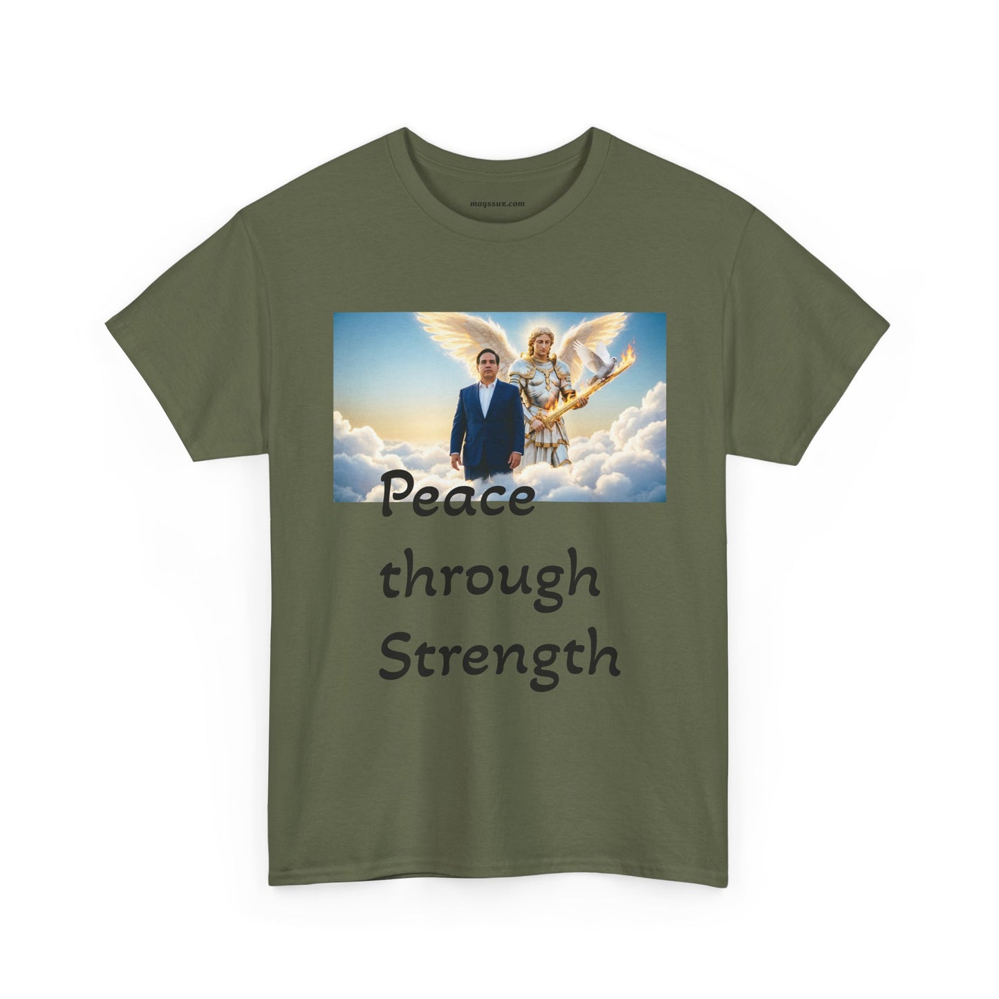 Peace Through Strength T-Shirt – Inspirational Political Graphic Tee