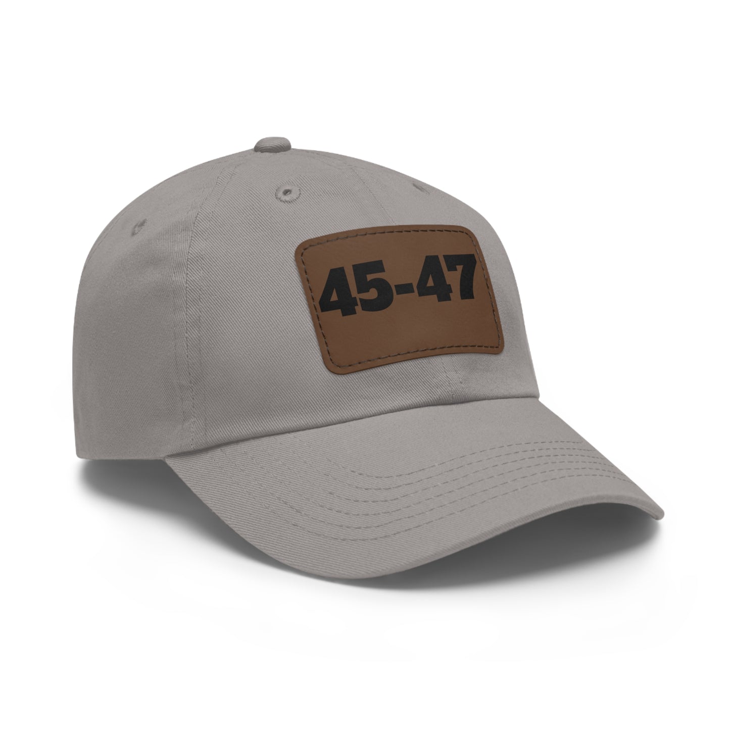 Dad Hat with Leather Patch (Rectangle) - 45-47