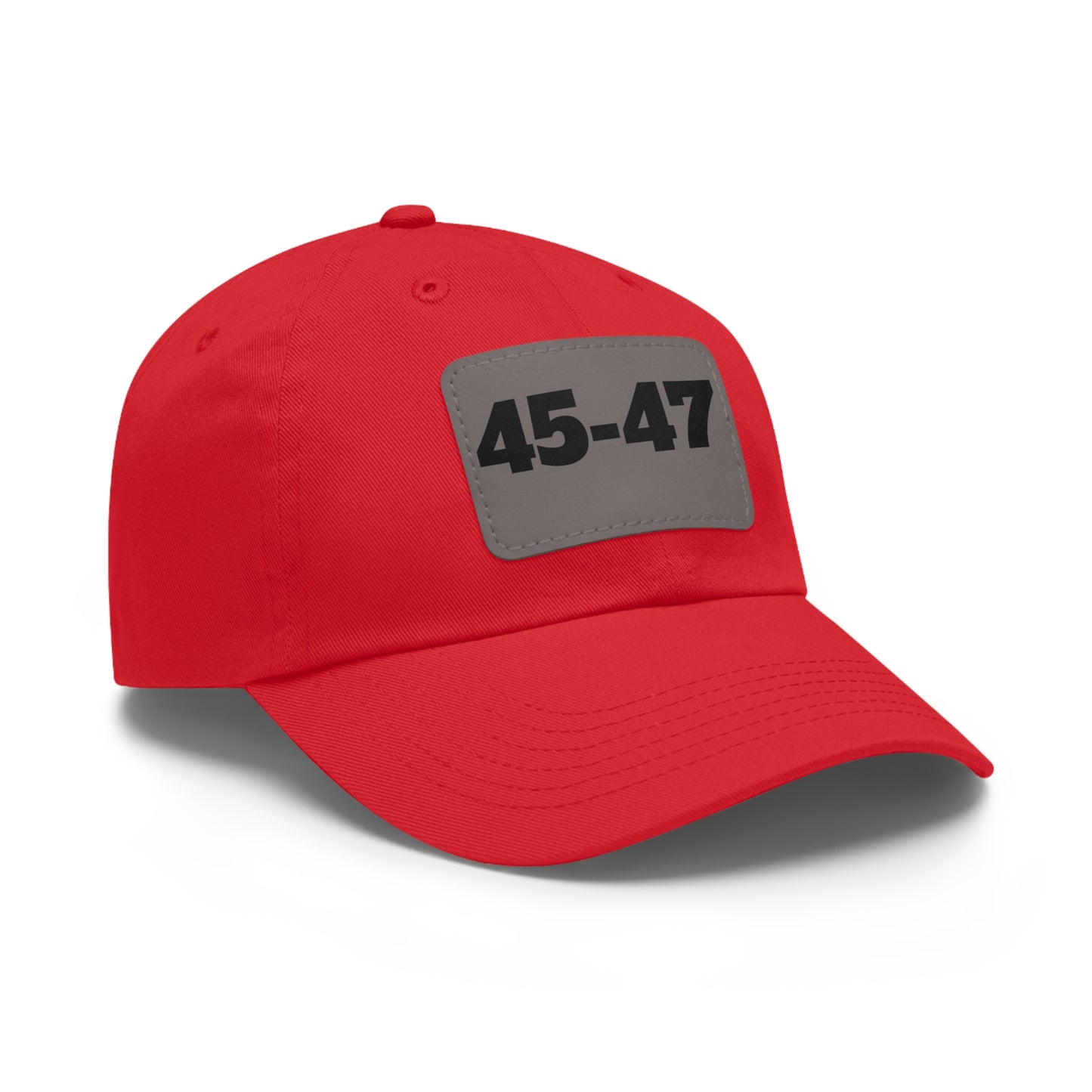 Dad Hat with Leather Patch (Rectangle) - 45-47