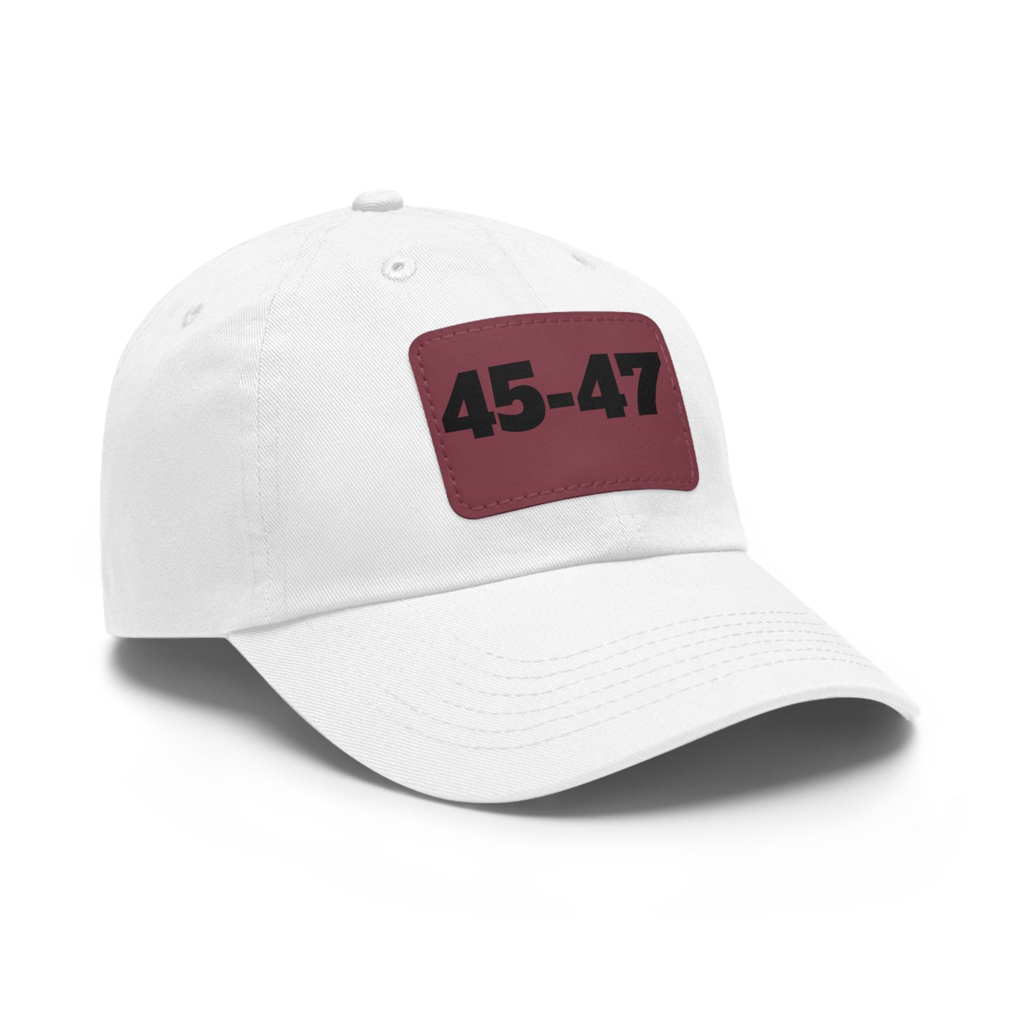 Dad Hat with Leather Patch (Rectangle) - 45-47