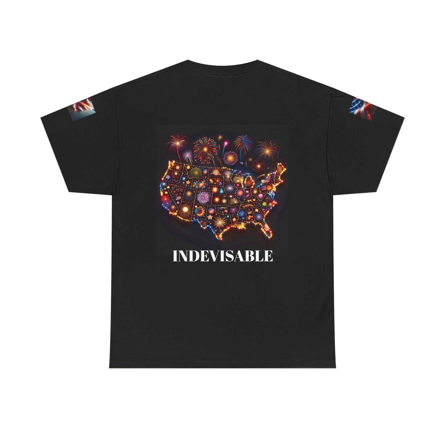 Patriotic Heavy Cotton Tee | Independence Day, Memorial Day, July 4th, Casual Wear, Gift for Veterans, Americana Fashion