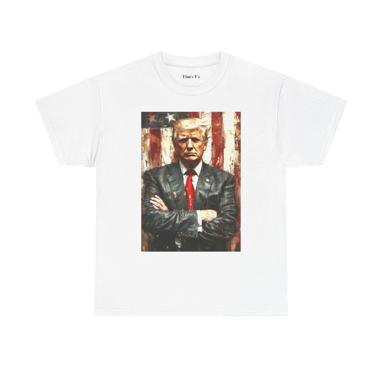 Unisex Heavy Cotton Tee - American Patriot Donald Trump Graphic T-Shirt