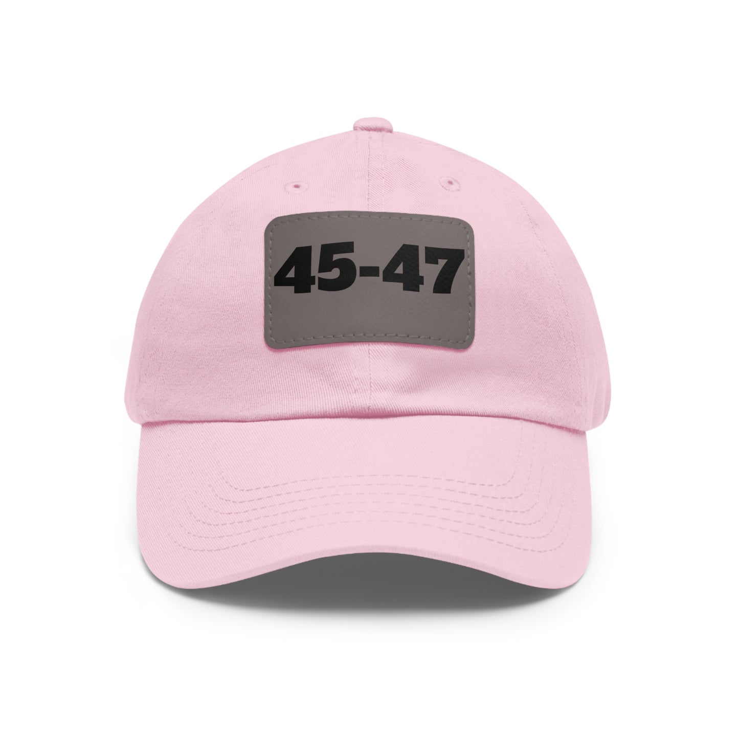 Dad Hat with Leather Patch (Rectangle) - 45-47