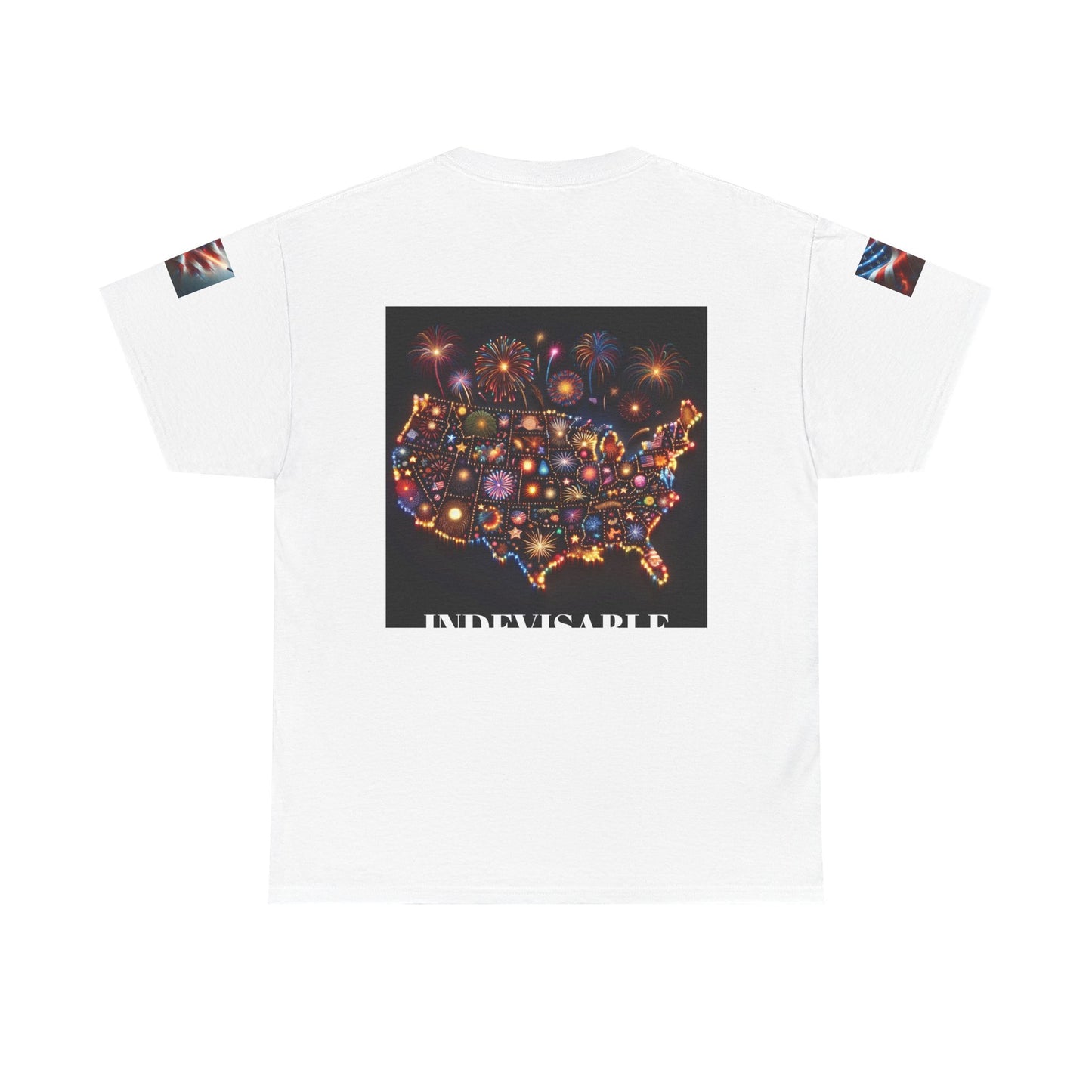 Patriotic Heavy Cotton Tee | Independence Day, Memorial Day, July 4th, Casual Wear, Gift for Veterans, Americana Fashion