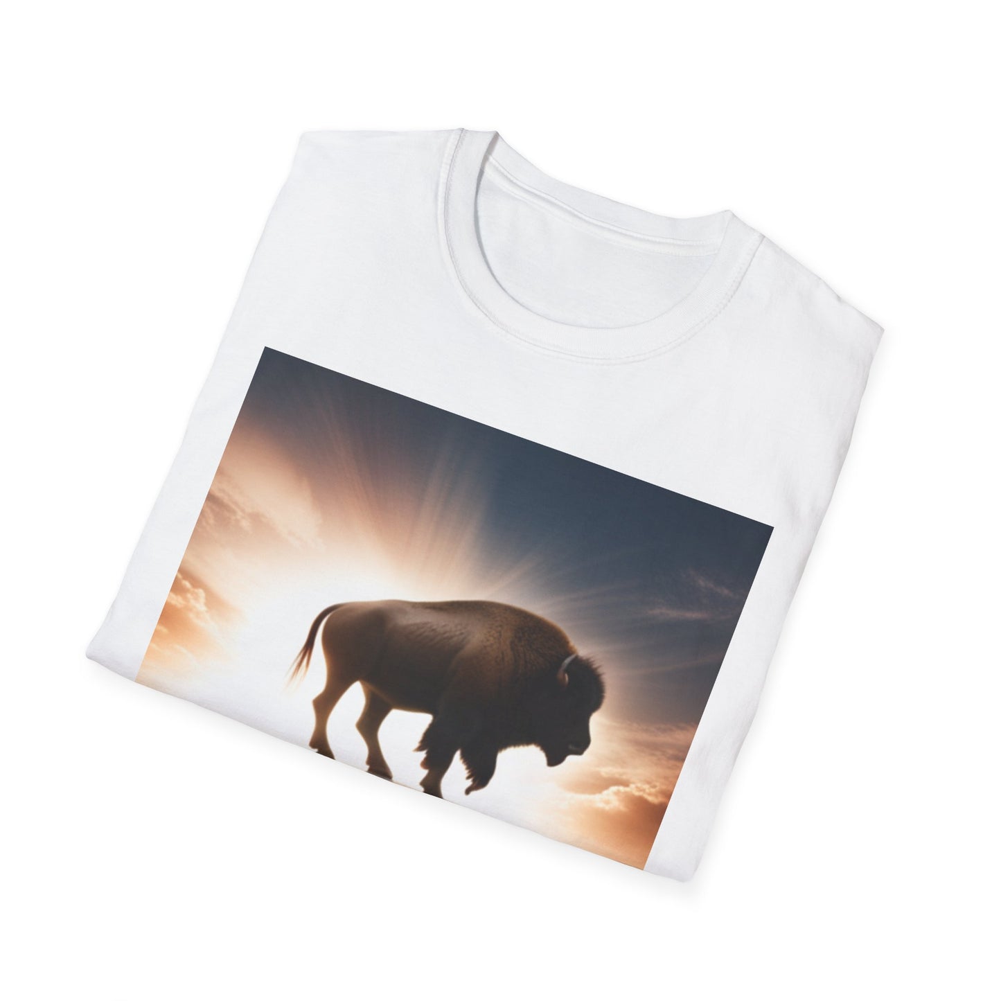 Unisex Softstyle T-Shirt - Wyoming Bison