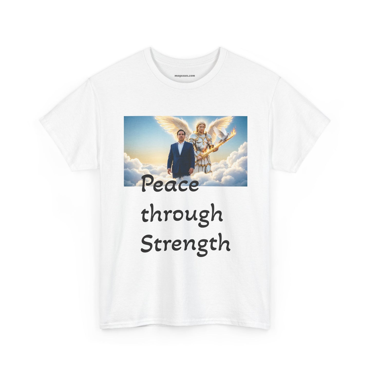 Peace Through Strength T-Shirt – Inspirational Political Graphic Tee