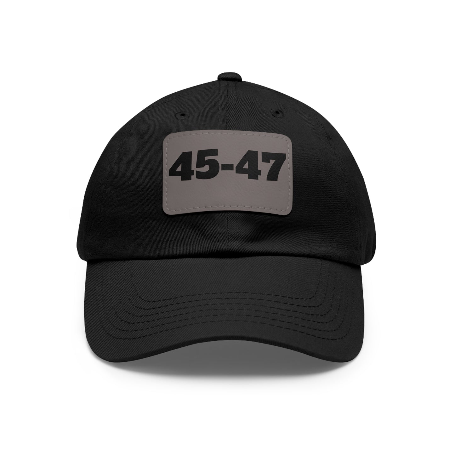 Dad Hat with Leather Patch (Rectangle) - 45-47