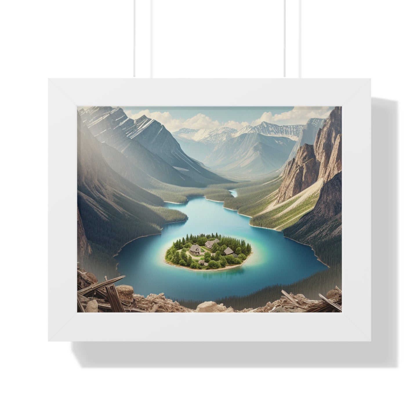 Framed Horizontal Poster - Peaceful valley