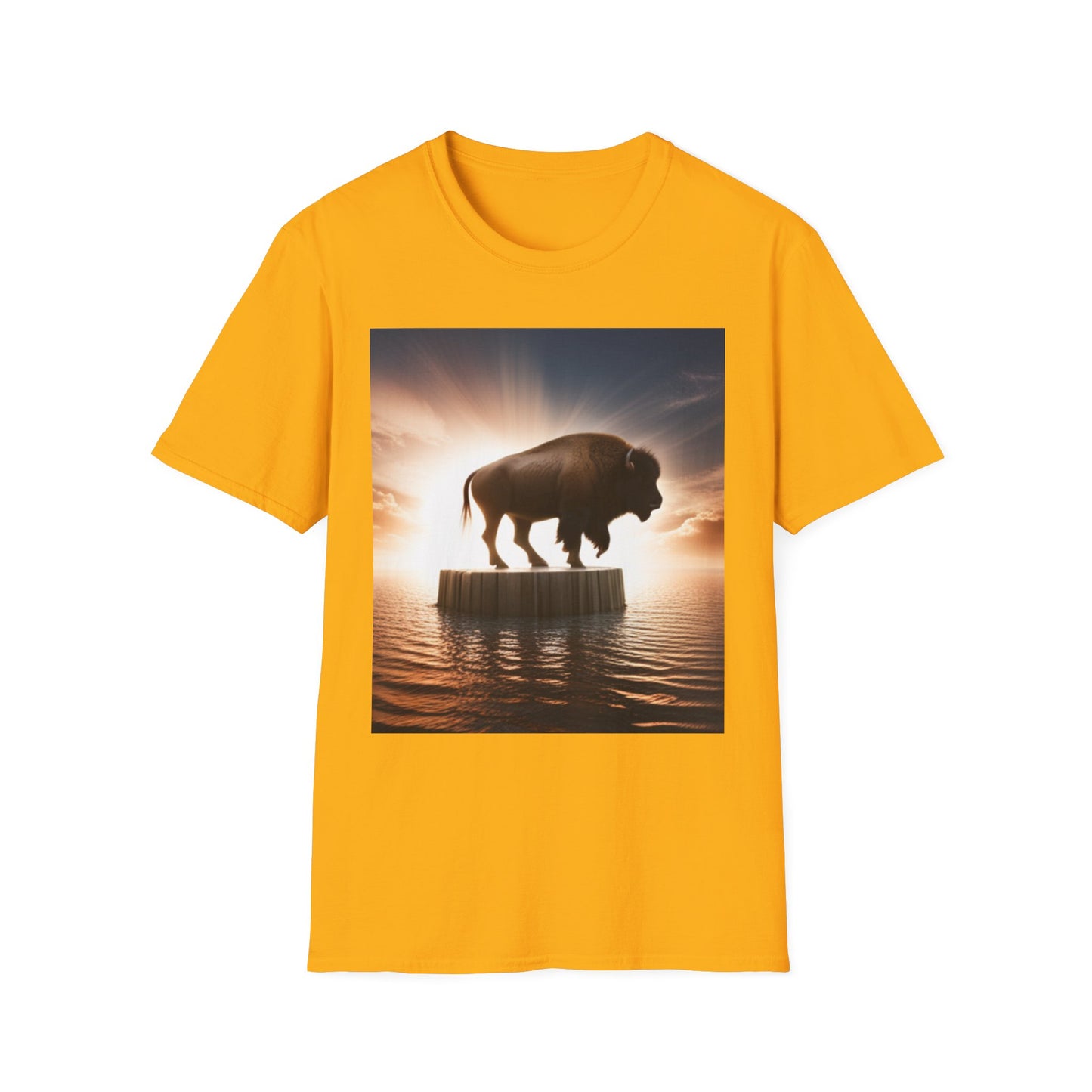 Unisex Softstyle T-Shirt - Wyoming Bison