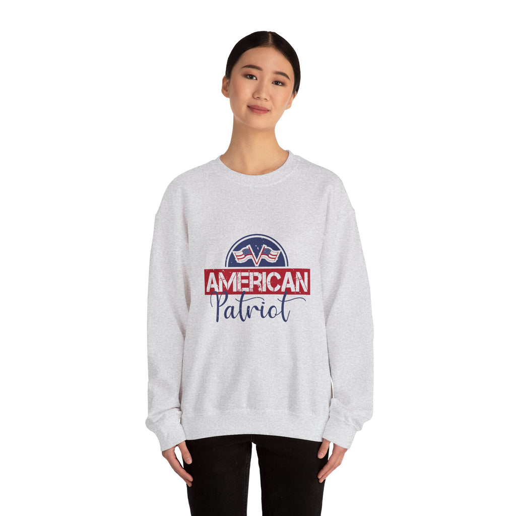 American Patriot Crewneck Sweatshirt - Unisex Heavy Blend™ - My House