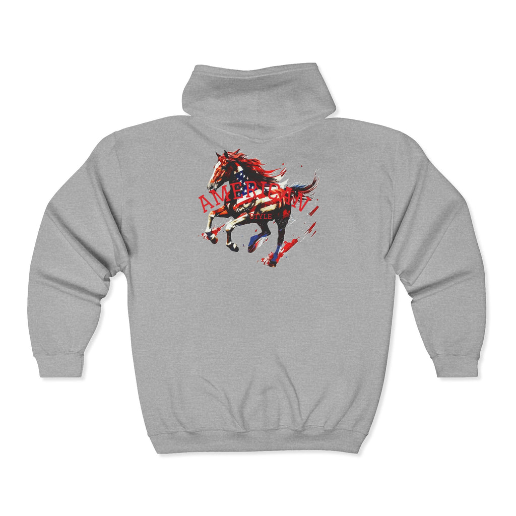 Zip Hoodie — 'Pure Peace' Graphic Full-Zip Hoodie