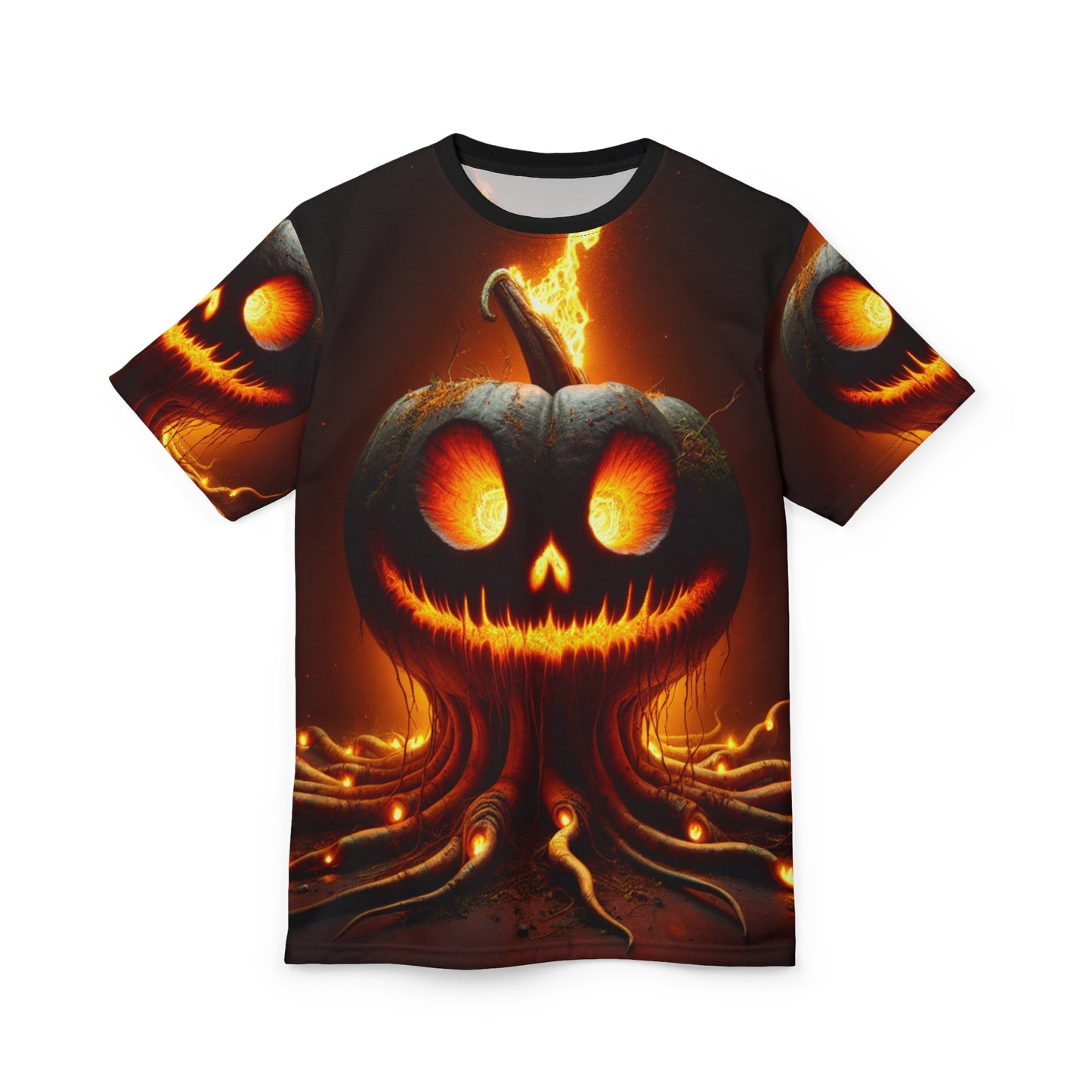 Unisex Cut & Sew Tee (AOP) - Punkin 1