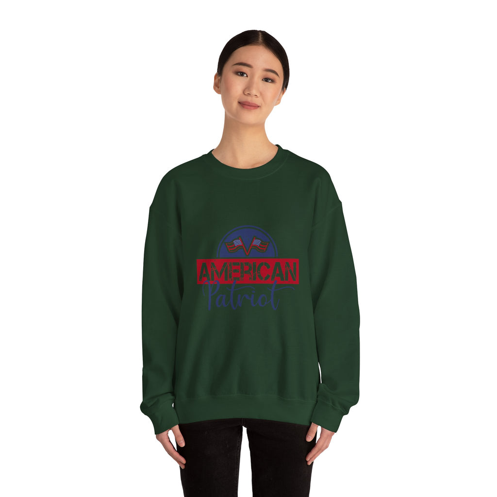 American Patriot Crewneck Sweatshirt - Unisex Heavy Blend™ - My House