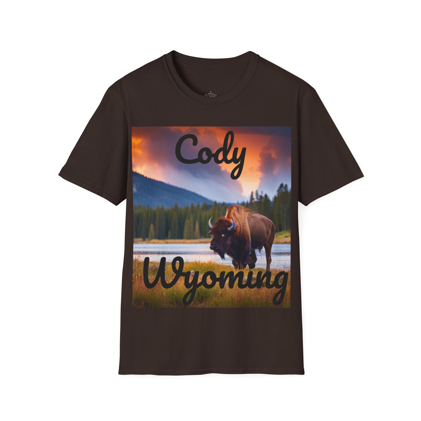 Unisex Softstyle T-Shirt - Cody Bison 1