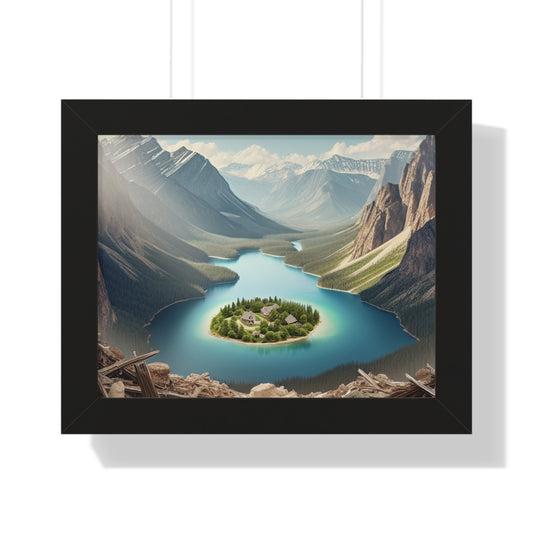 Framed Horizontal Poster - Peaceful valley