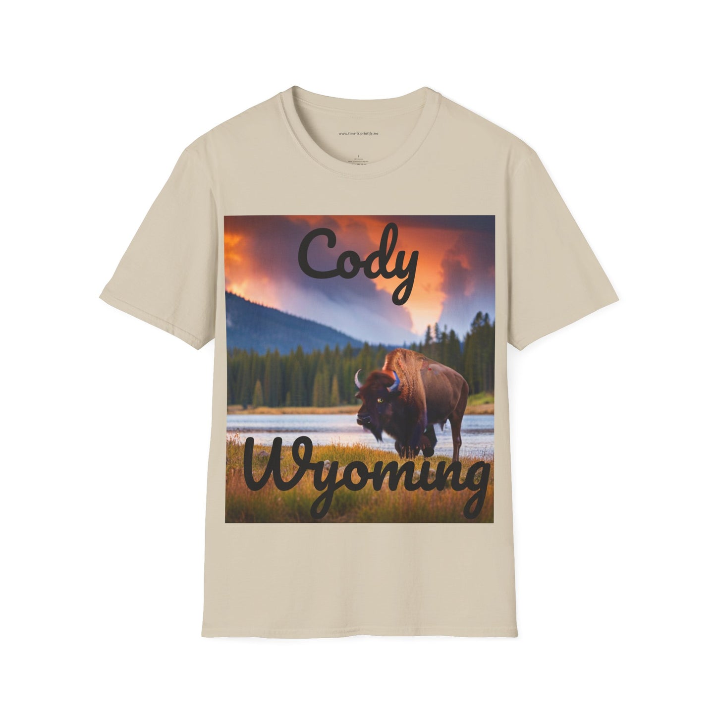 Unisex Softstyle T-Shirt - Cody Bison 1