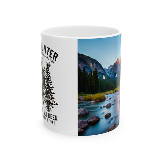 Ceramic Mug, (11oz, 15oz) - Deer hunter Home